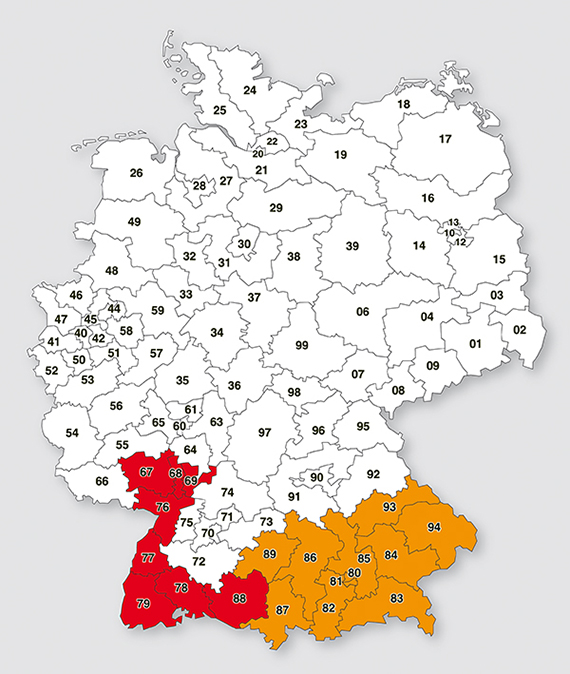 BVC Industrievertretungen in Deutschland
